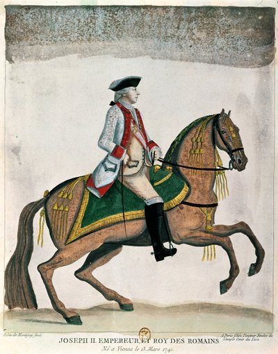 Equestrian portrait of the Emperor Joseph II, c.1785 by Robin de Montigny